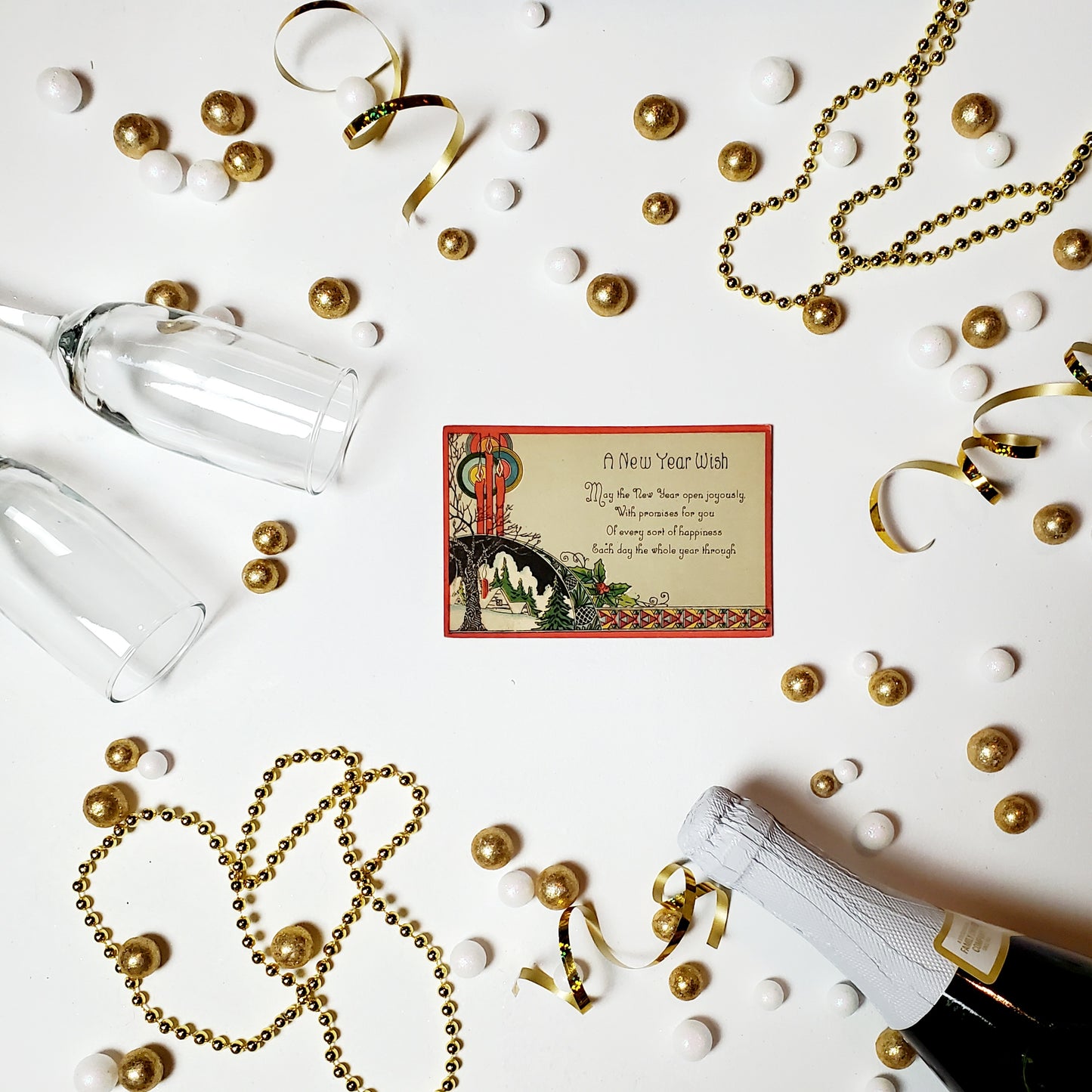 Antique New Year's Postcard