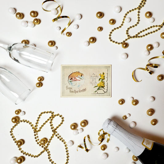 Antique New Year's Postcard