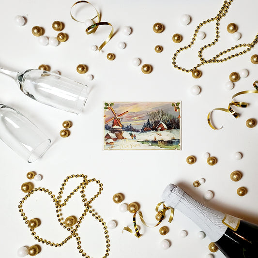 Antique New Year's Postcard
